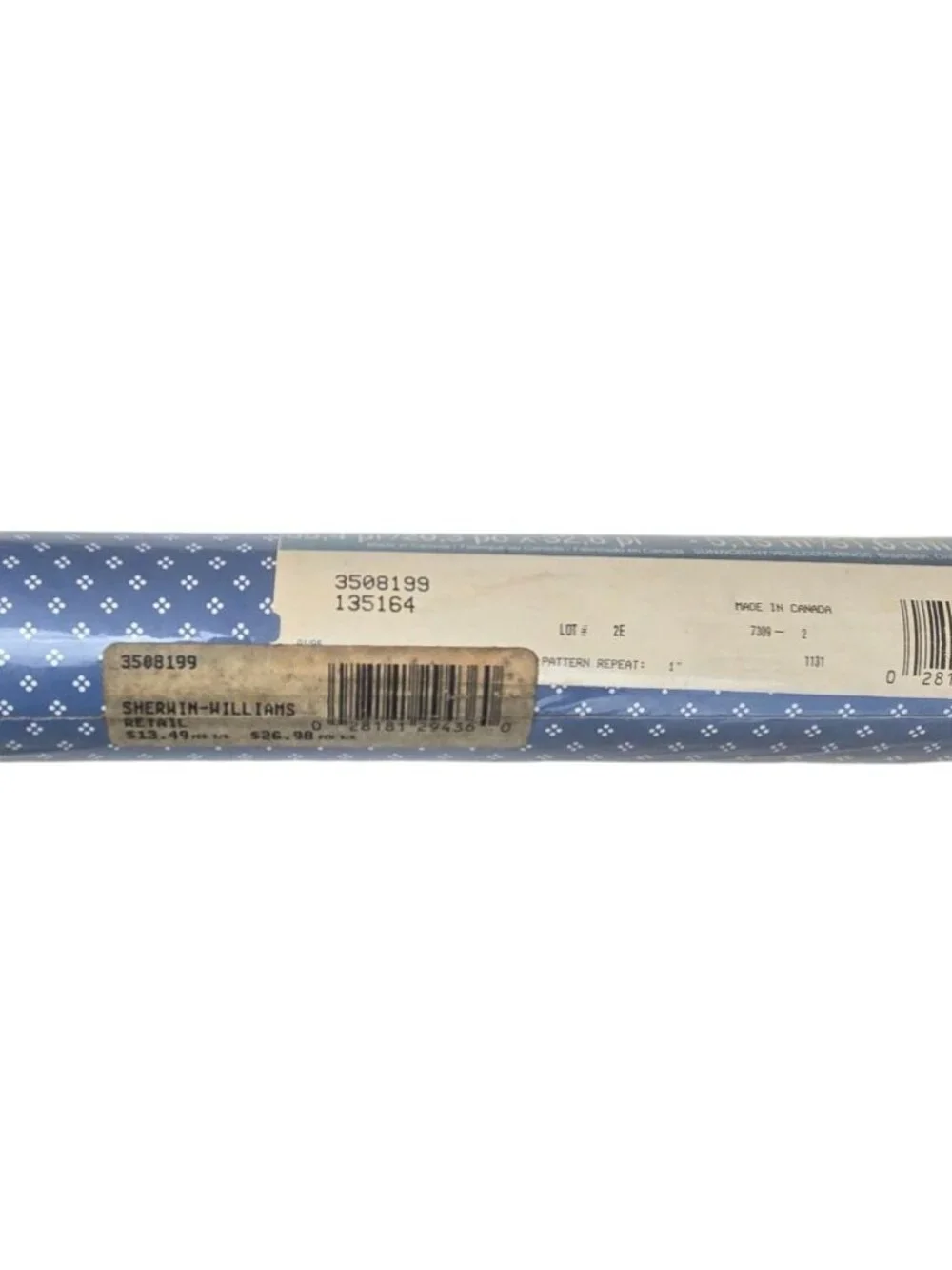 Country Blue White 1990s CountryCore Vinyl Wallpaper Roll Scrubbable Farmhouse